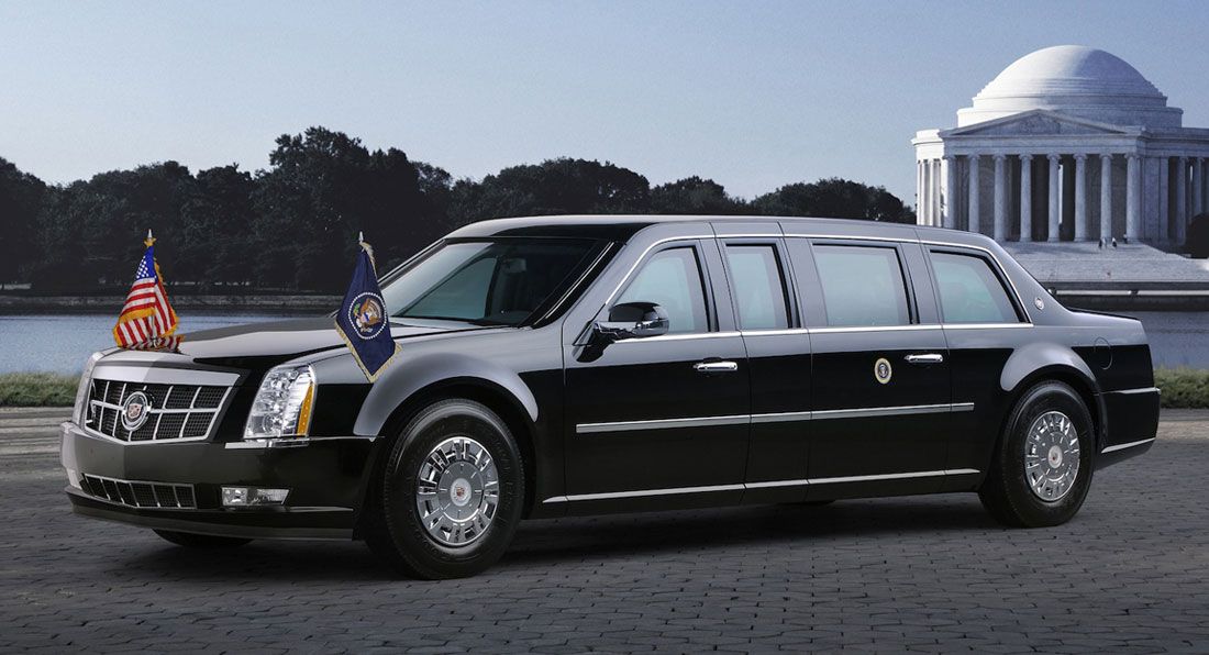 President Obama’s limousine - تحویل لیموزین ریاست جمهوری دونالد ترامپ