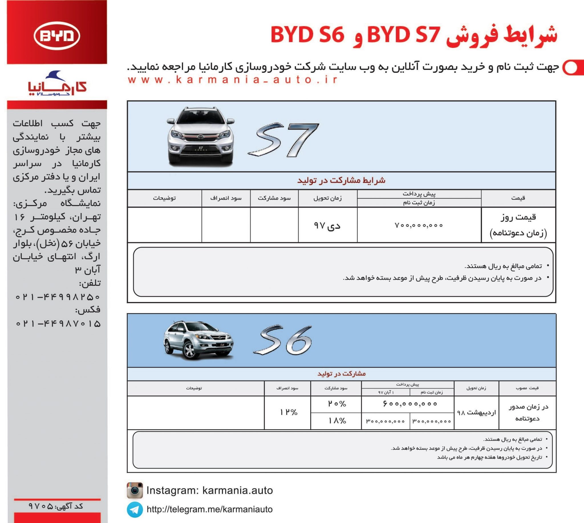 139704181413305420595310 - شرایط جدید فروش BYD S۶ و BYD S۷ اعلام شد