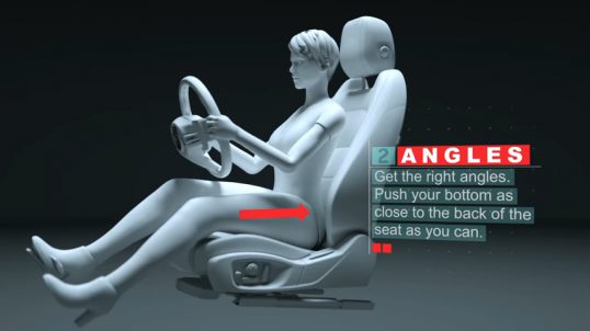 What is the best sitting behind the steering wheel 2 - بهترین حالت نشستن پشت فرمان چگونه است؟
