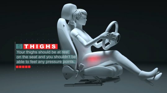 What is the best sitting behind the steering wheel 5 - بهترین حالت نشستن پشت فرمان چگونه است؟