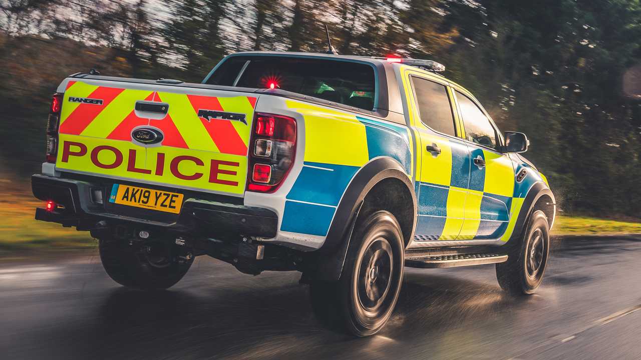 ford ranger raptor uk police car - فورد رنجر رپتور: خودروی جدید  ناوگان پلیس